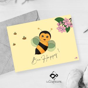 carte postale abeille 100% français