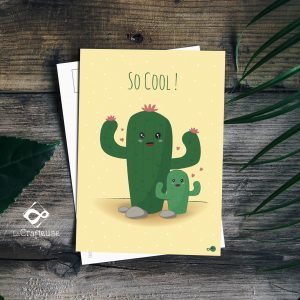 carte postale cactus made in france