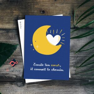 carte mantra au coeur de l'une bien etre parole positive