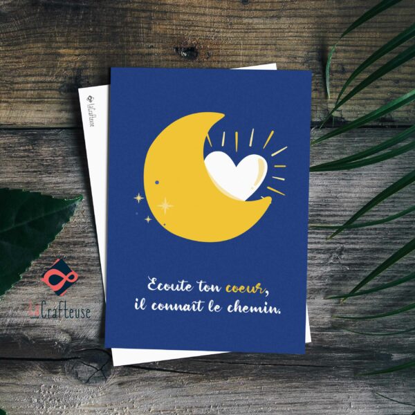 carte mantra au coeur de l'une bien etre parole positive