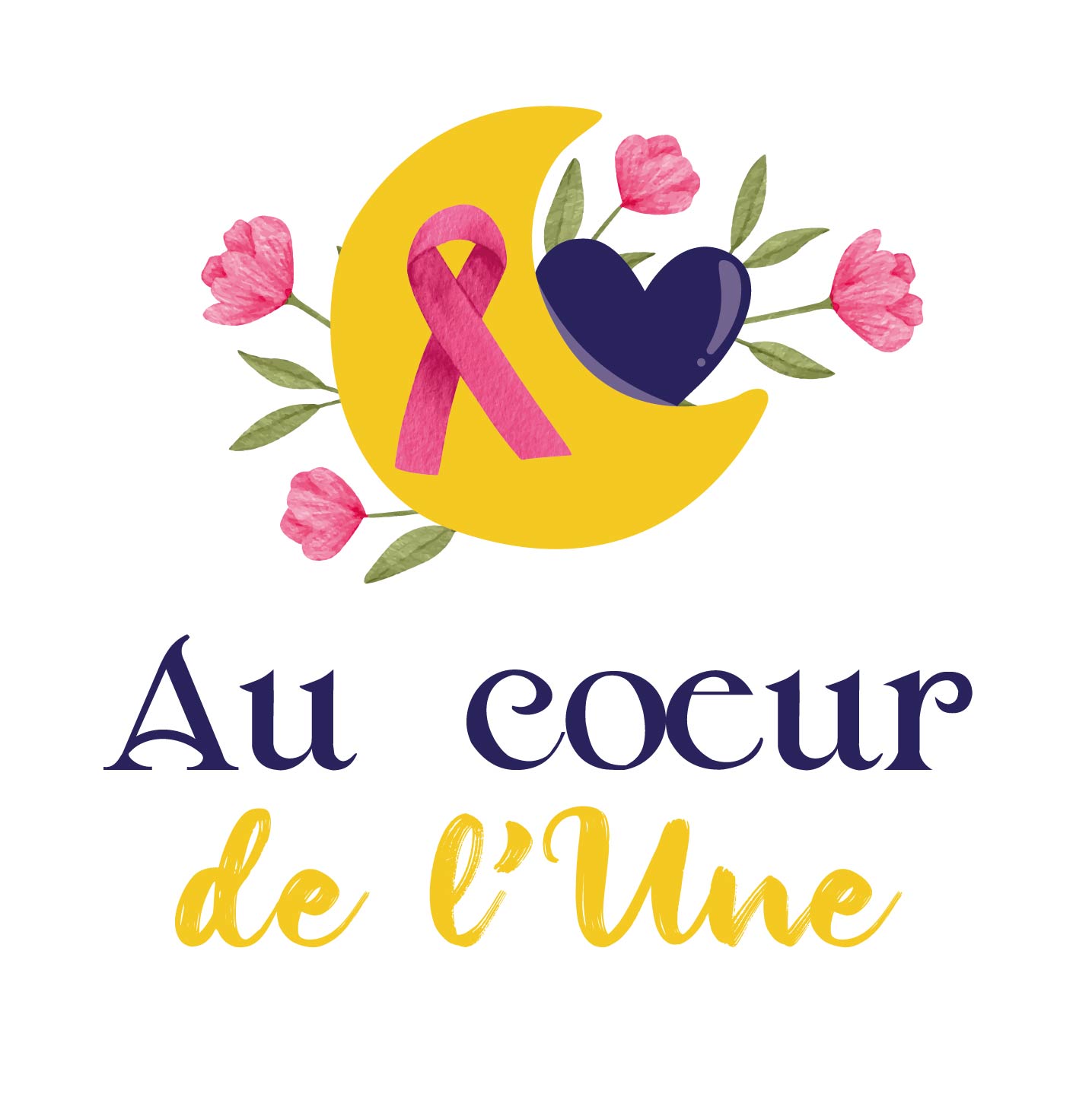 Logo au coeur de l'une octobre rose-03 logo octobre rose pour au coeur de l'une