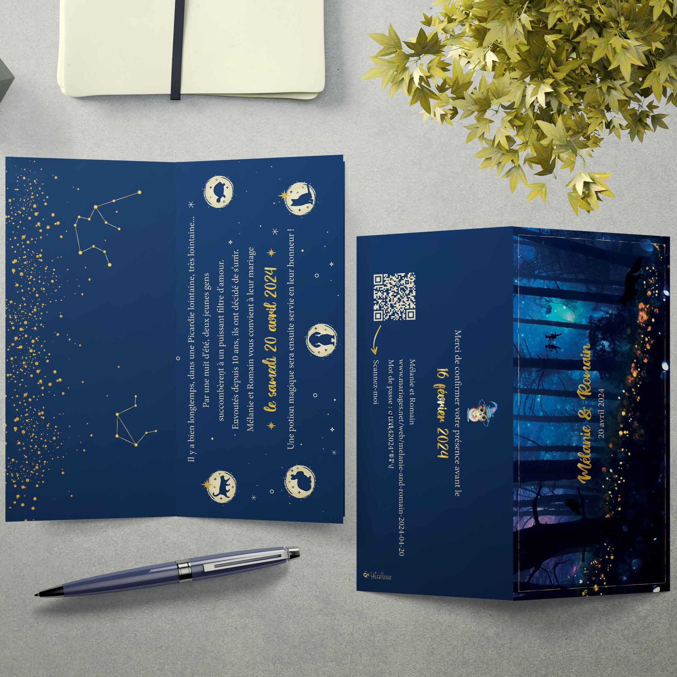 faire part foret mysterieuse sorciere monde invisible