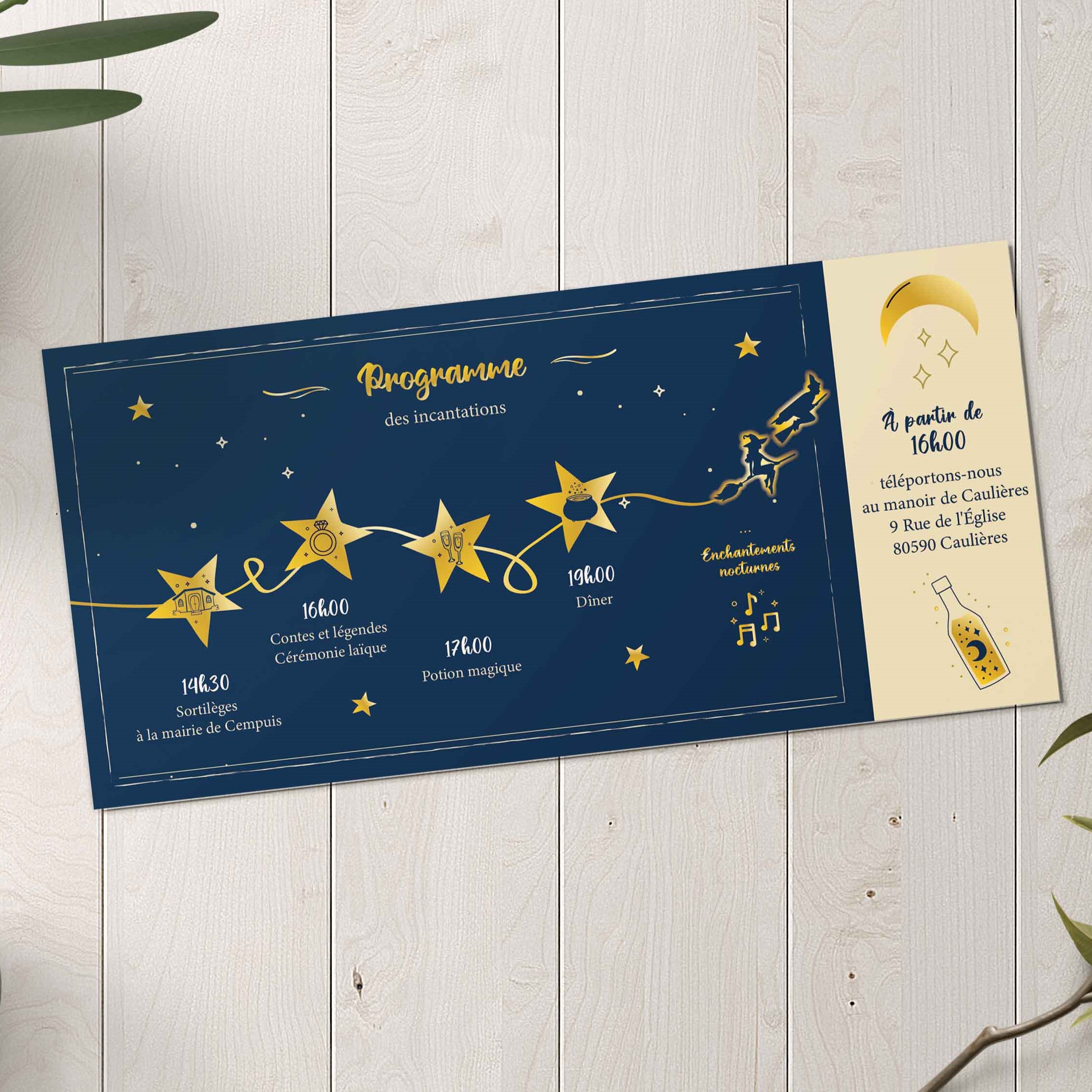 faire part foret mysterieuse sorciere monde invisible