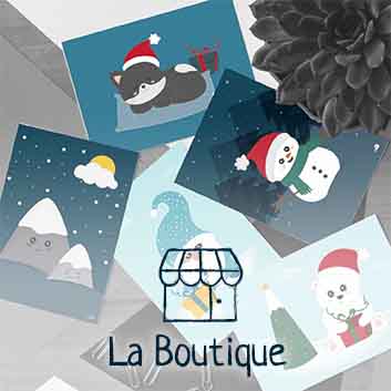 boutique papeterie et carterie illustrations mignonnes cute