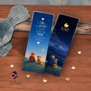 marque page le ciel a un secret recto verso